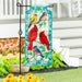 Stained Glass Songbirds Long XL Garden Flag