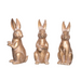 Resin Bronze Bunny Figurine - Assorted Styles, each sold individually