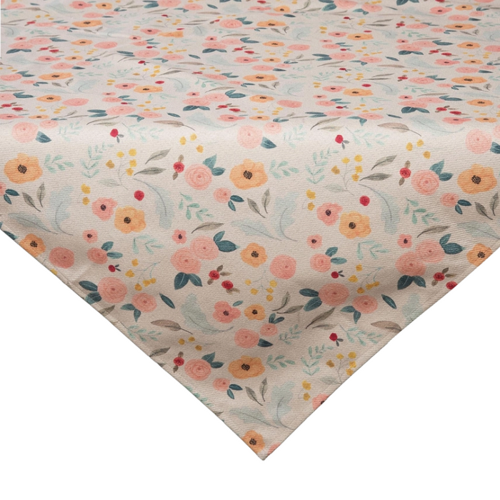 Fabric Floral Home Decor Table Throw