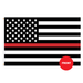 2x3' Thin Red Line Polyester Flag - Made in USA