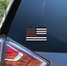 Thin Red And Blue Line US Decal - Made in USA