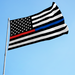 Thin Red And Blue Line US Polyester Flag