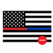 Thin Red And Blue Line US Polyester Flag