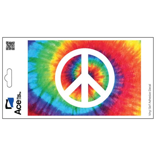 Tie Dye Peace Decal - Made in USA