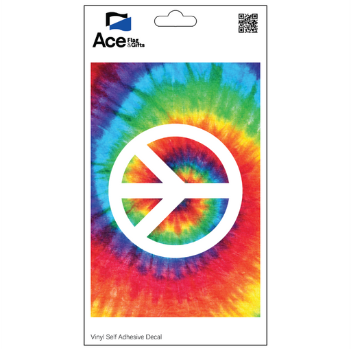 Tie Dye Peace Decal - Made in USA