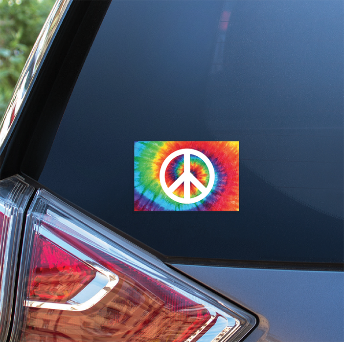 Tie Dye Peace Decal - Made in USA