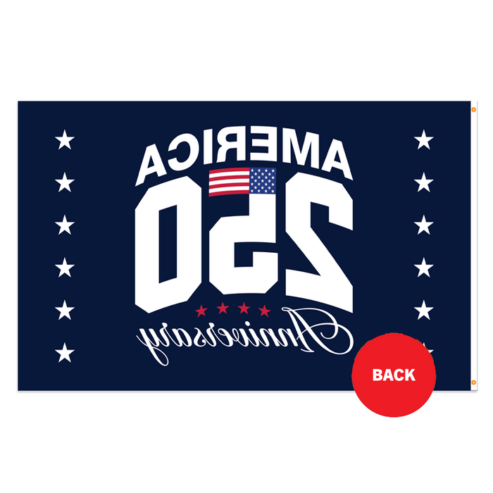 250th Anniversary Arched Polyester Flag