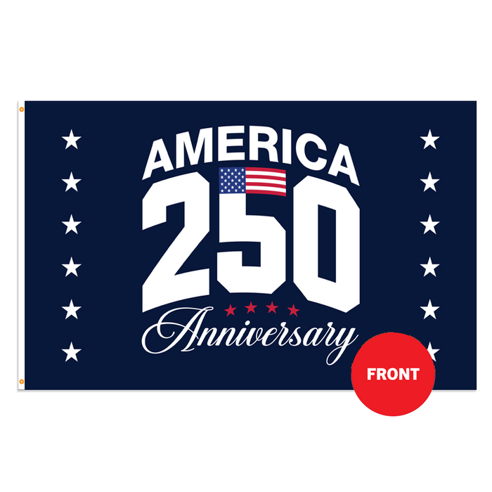 250th Anniversary Arched Polyester Flag