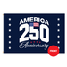 250th Anniversary Arched Polyester Flag