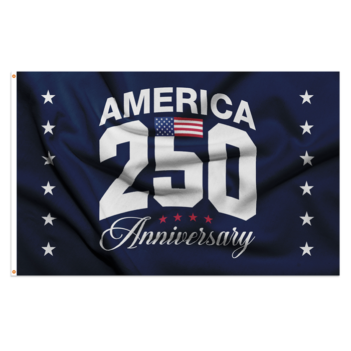 250th Anniversary Arched Polyester Flag