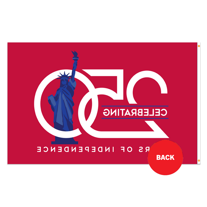 Red Liberty America 250 Polyester Flag