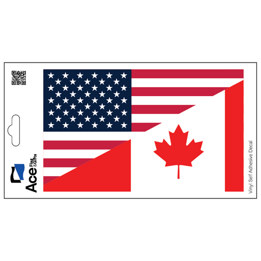 USA & Canada Friendship Decal - Made in USA