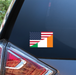 USA & Ireland Friendship Decal - Made in USA