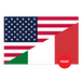 USA & Italy Friendship Polyester Flag - Made in USA