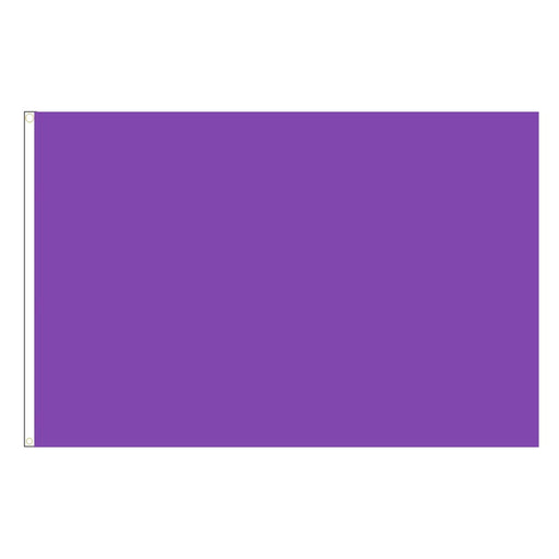 Purple Solid Color Attention Flag