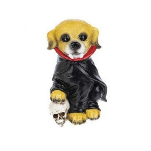 Vampire Dog w/ Skull Polystone Figurine