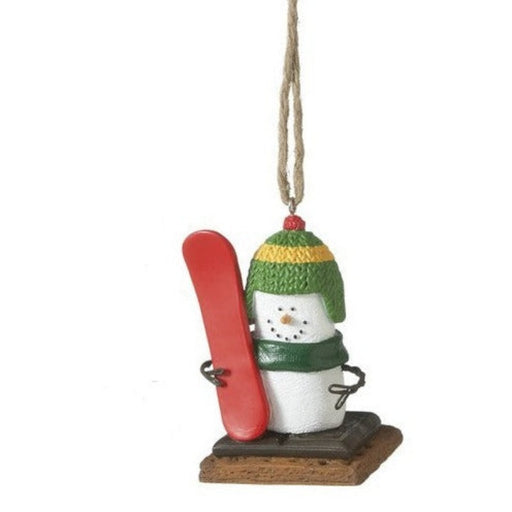 Snowboarding S'mores Ornament