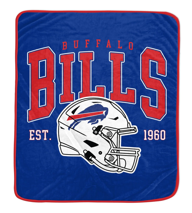Buffalo Bills EST Helmet Ultra Soft Throw Blanket