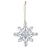Clear Glittery Acrylic Snowflake Ornament - Assorted Styles