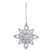 Clear Glittery Acrylic Snowflake Ornament - Assorted Styles