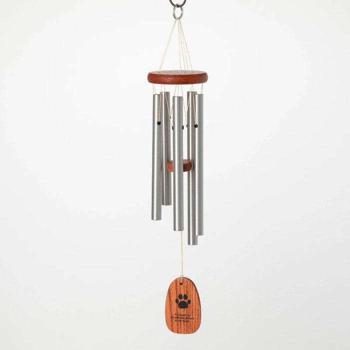 20" Pet Sympathy Paw Print Wind Chime