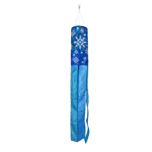 40" Snowflakes Windsock