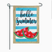Watermelon Hello Summer Burlap Garden Flag