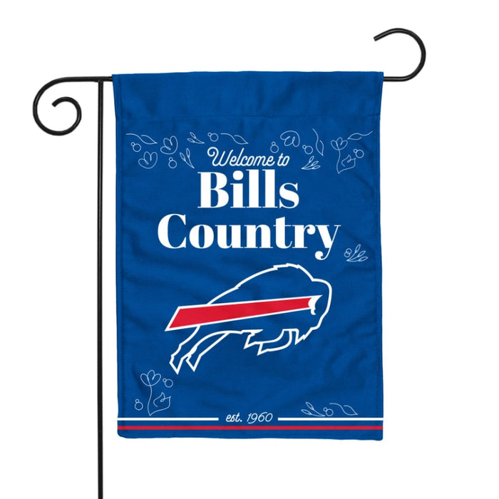 Welcome to Buffalo Bills Country Garden Flag