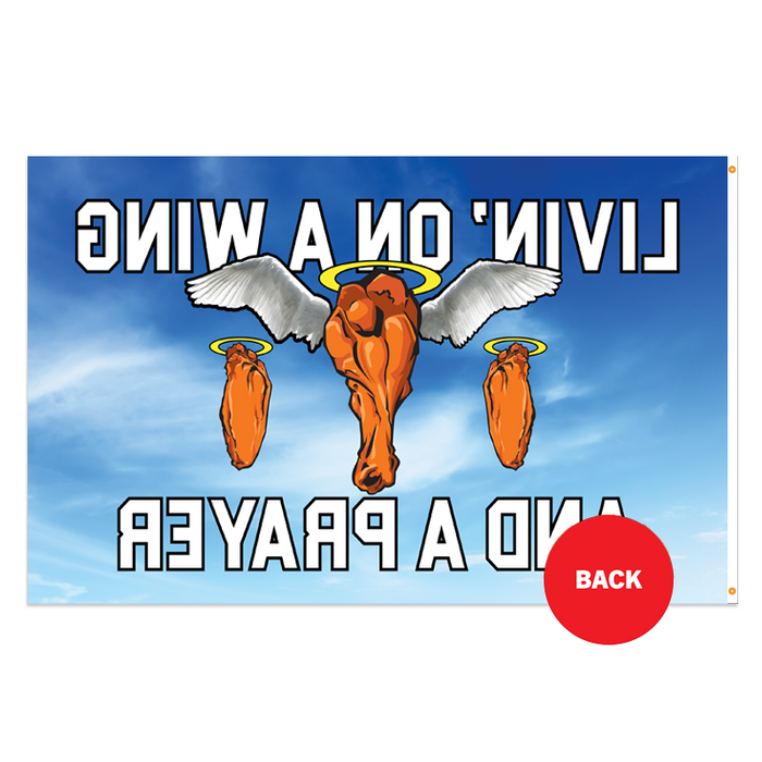 Livin' On A Wing & A Prayer Polyester Flag - Made in the USA