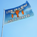 Livin' On A Wing & A Prayer Polyester Flag - Made in the USA