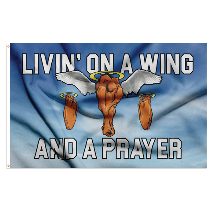 Livin' On A Wing & A Prayer Polyester Flag - Made in the USA