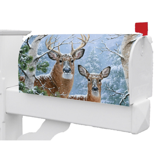 Winter Whitetail Mailbox Cover