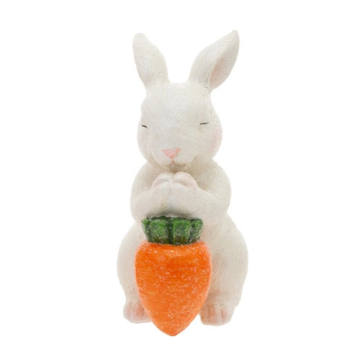 Carrot Bunny Thinking Carrot Figurine