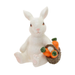 Carrot Bunny Sitting Down Figurine