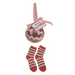 Chevron Christmas Socks in Ball Ornament