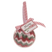 Chevron Christmas Socks in Ball Ornament