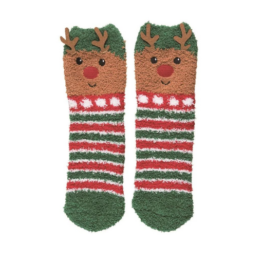 Reindeer Christmas Socks in Ball Ornament