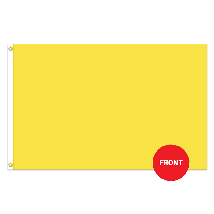 Yellow Solid Color Attention Flag - Made in USA