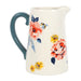 Bee-Utiful Floral Ceramic Flower Jug Vase