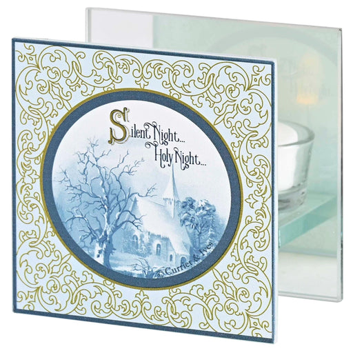Silent Night Glass Tealight Holder