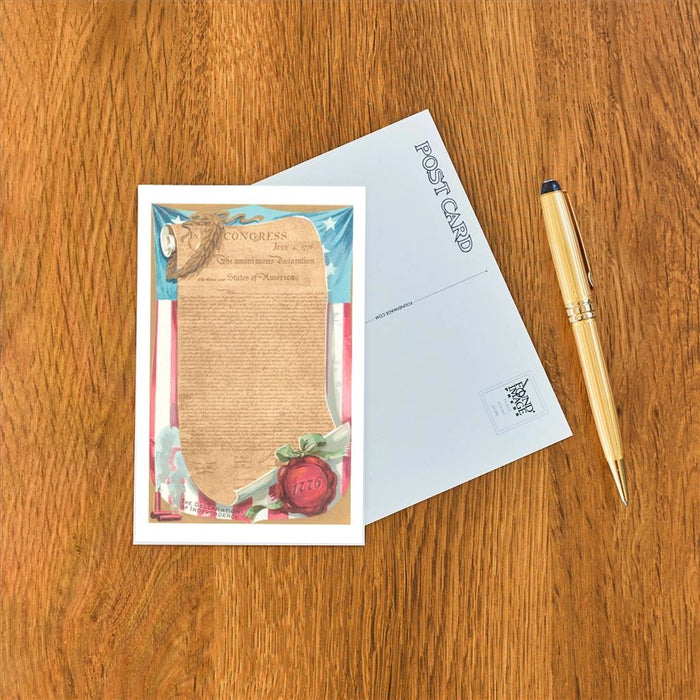 Declaration of Independence Postcard