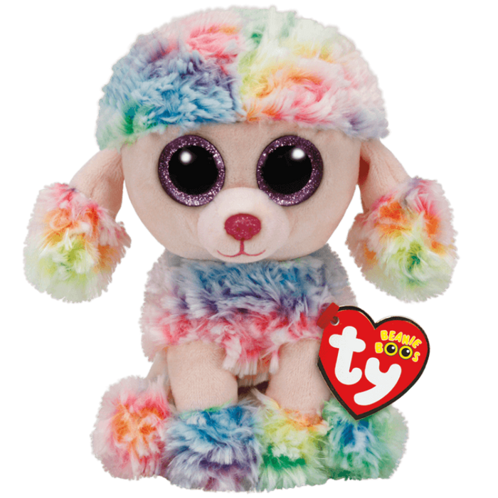 Ty Beanie Babies - Rainbow Poodle Plush Toy