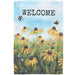 Rustic Welcome Black-Eyed Susans Garden Flag