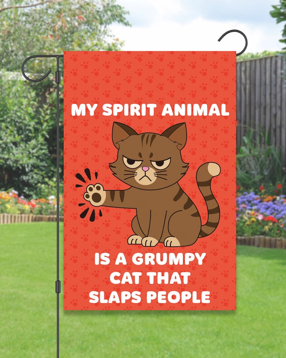 Cat That Slaps Garden Flag