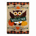 Welcome Fall Owl Burlap Garden Flag