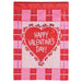 Patchwork Valentine Applique Garden Flag