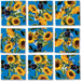 Sunflowers Scramble Squares Puzzle