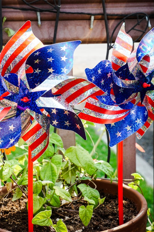 Stars and Stripes Mylar Pinwheel