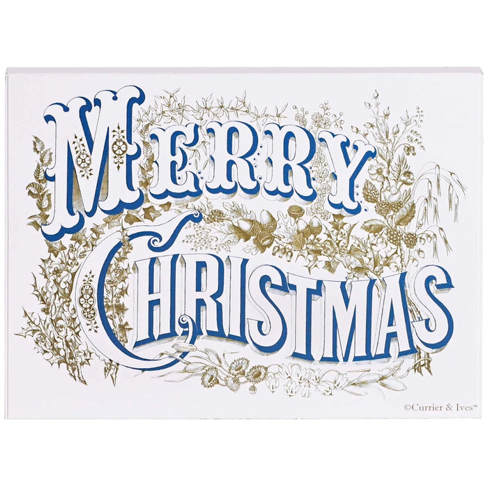 Merry Christmas Wooden Wall Plaque