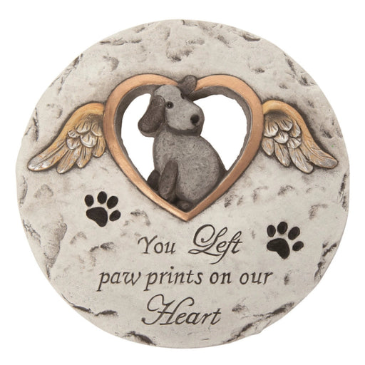 Dog Pawprints Memorial Stepping Stone